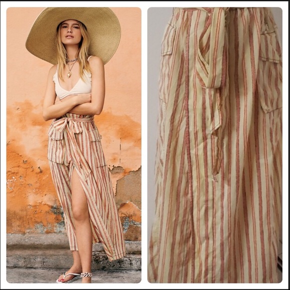 XSOLDX Free People One Natalia Striped Skirt - Picture 5 of 12